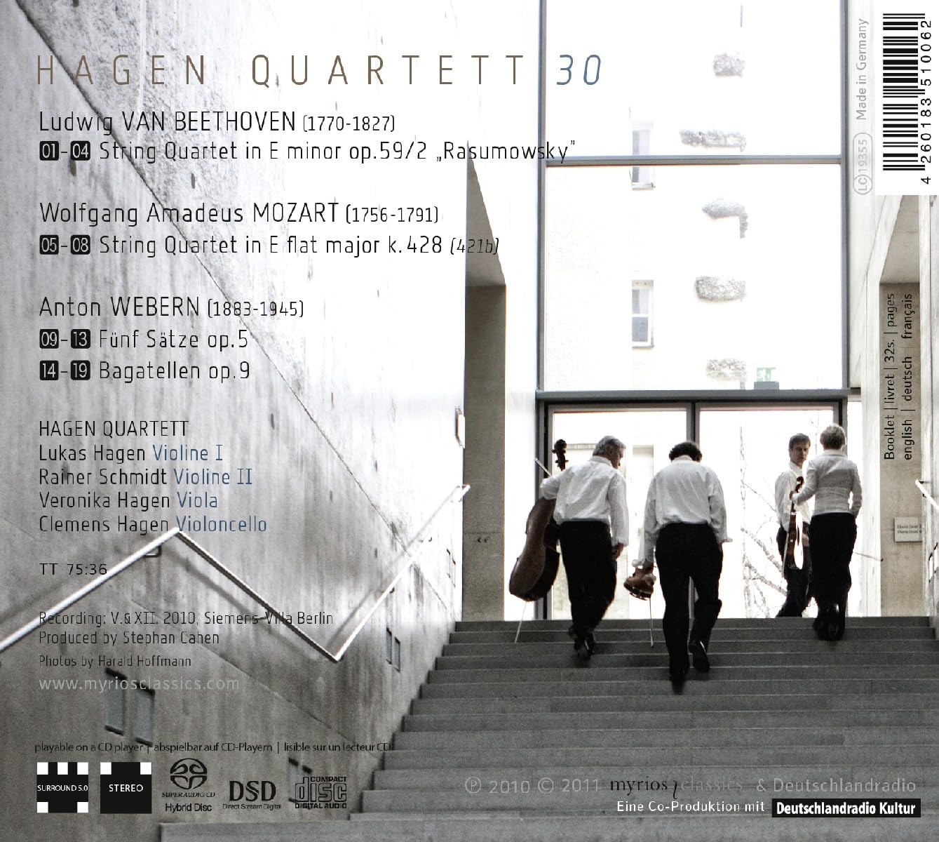 Hagen Quartett 하겐 사중주단 30주년 기념 앨범 (Hagen Quartett 30)