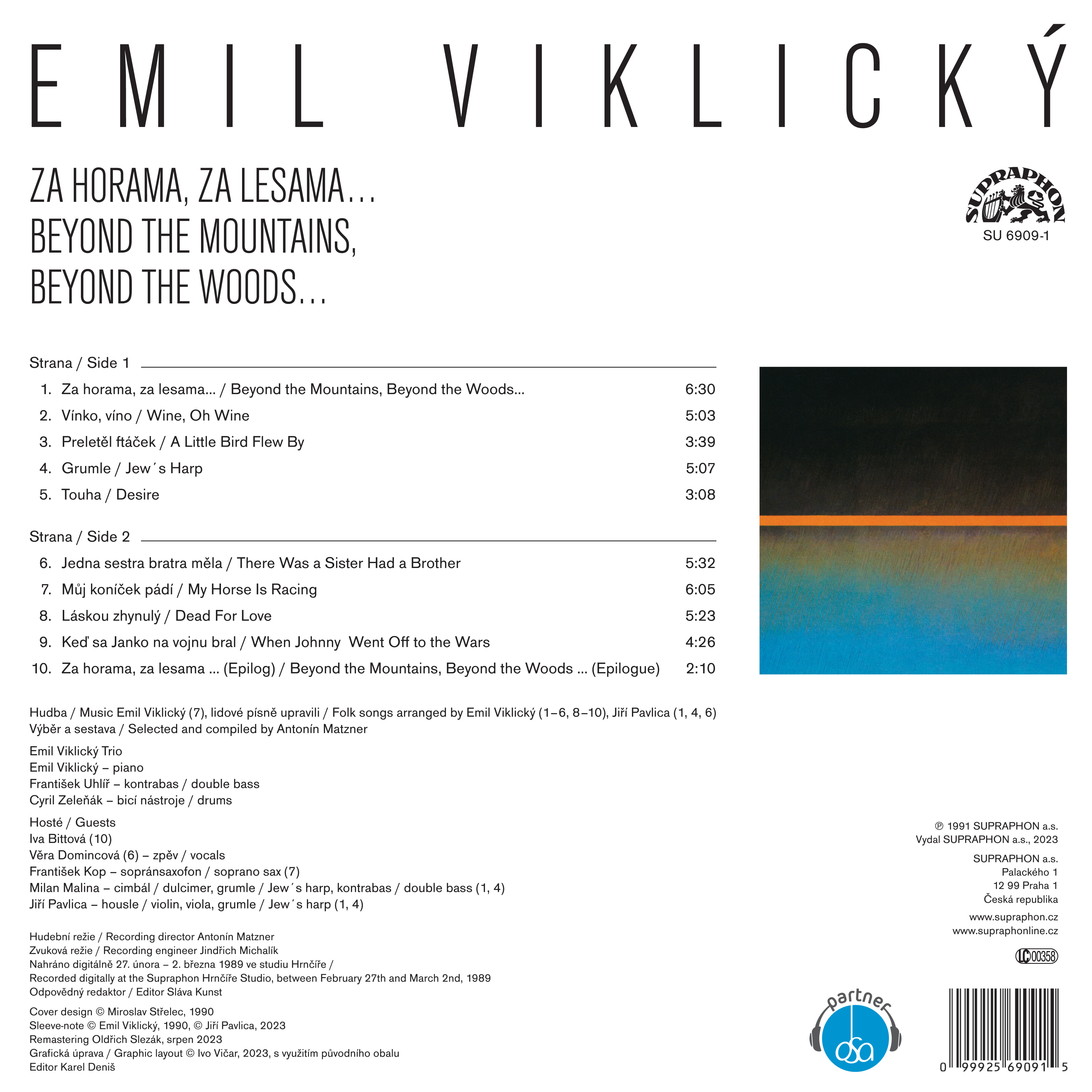 Emil Viklicky Trio 에밀 비클리츠키가 편곡, 연주하는 체코 민요 (Beyond the Mountains, Beyond the Woods - Czech Folk Songs) [LP]