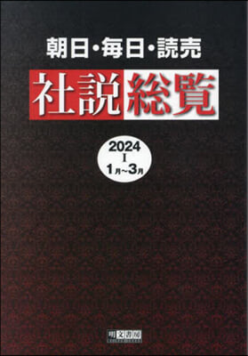 ’24 朝日.每日.讀賣社說總覽 1