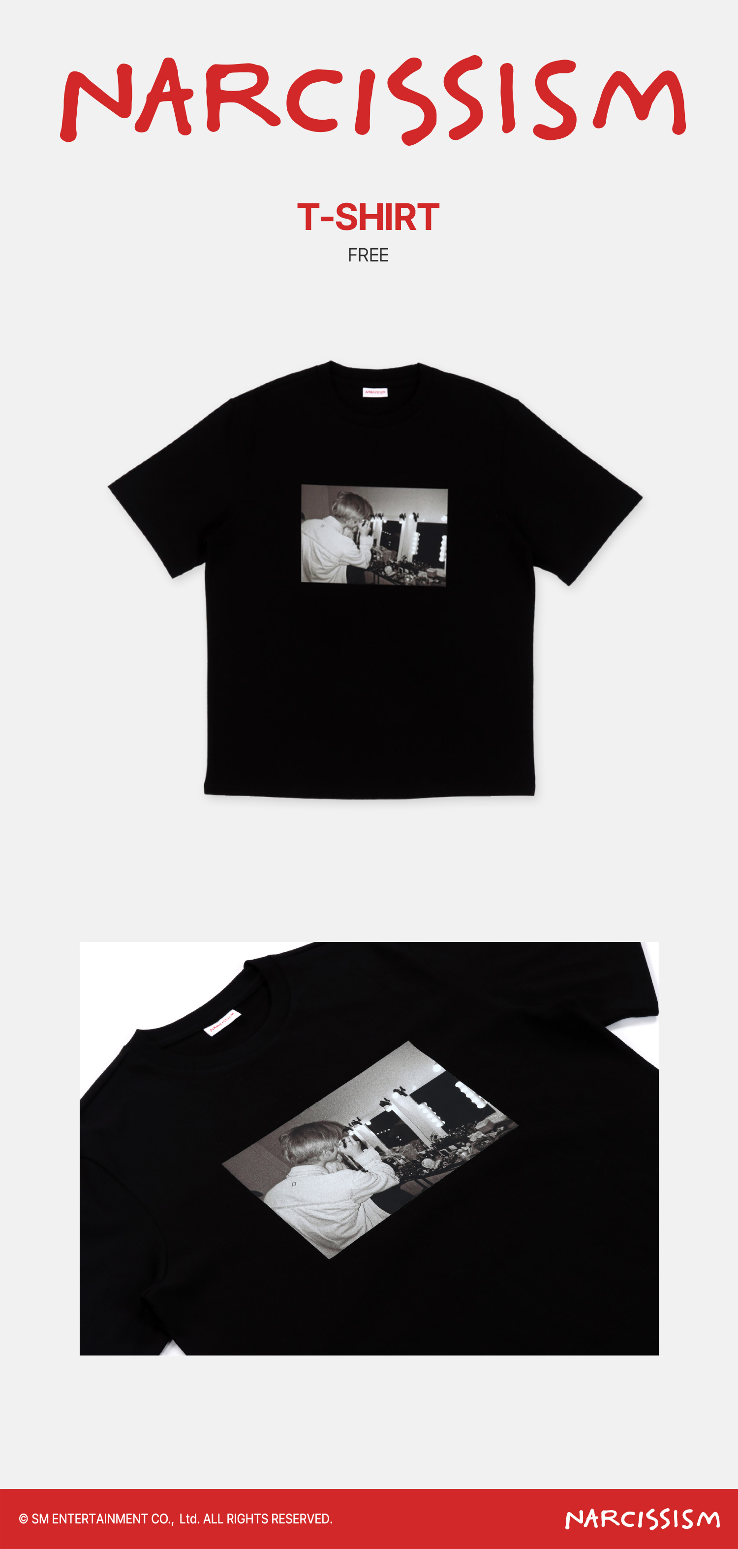 NCT - NCT DREAMジェミン【NARCISSISM TSHIRT ブラック】 NCT DREAM T-SHIRT (BLACK) – LINE FRIENDS_US