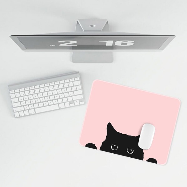 귀여운 고양이 마우스패드 (370x280x4mm)