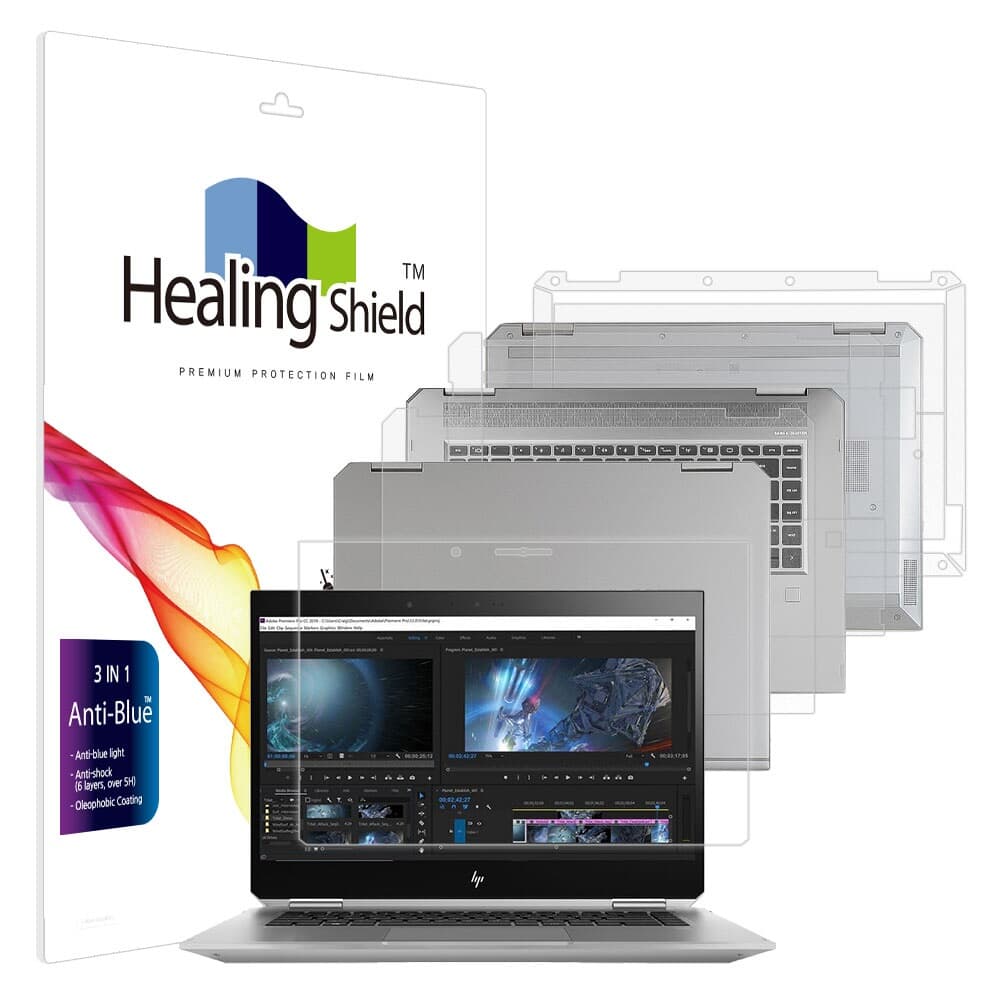 HP Z북 Studio X360 G5 7UH31AV 블루라이트차단 액정보호필름1매 외부3종