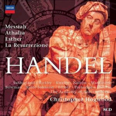Christopher Hogwood 헨델: 오라토리오 모음집 - 메시야 에스더 아탈리아 부활 (Handel Oratorios) 호그우드