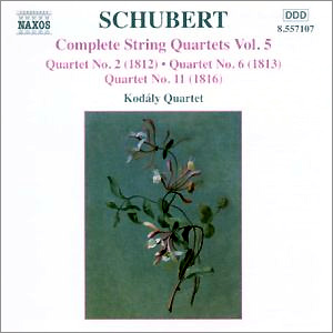Kodaly Quartet 슈베르트: 현악 사중주 5집 - 2번 6번 11번 (Schubert: String Quartet Vol.5)