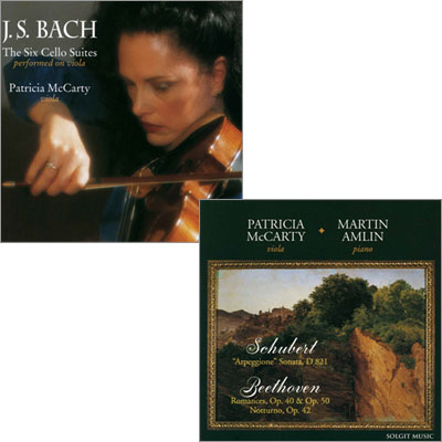 Patricia McCarty 바흐: 무반주 첼로 모음곡 / 슈베르트: 아르페지오네 소나타 [비올라 연주 버전] (Bach: 6 Cello Suite / Schubert: Arpeggione Sonata)