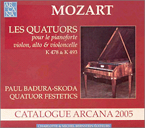 Mozart : Piano Quartet : Paul Badura-SkodaㆍQuatuor Festetics