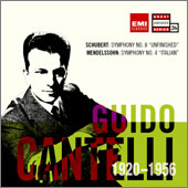 Schubert : Symphony No.8 Unfinished / Mendelssohn : Symphony No.4 Italian : Cantelli