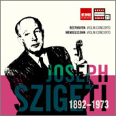 Beethoven / Mendelssohn : Violin Concerto : Szigeti