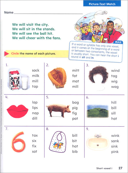 Modern Curriculum Press Phonics Level B : Student's Book