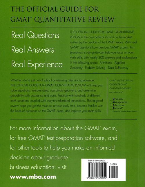 The Official Guide for GMAT Quantitative Review