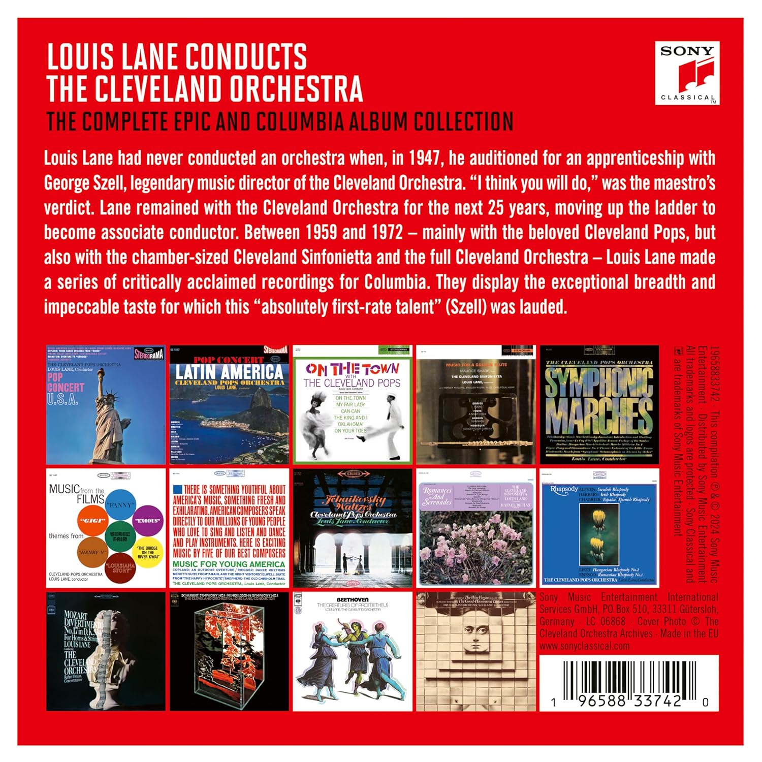 Louis Lane 루이스 레인 & 클리브랜드 오케스트라 - 에픽, 컬롬비아 레이블 녹음집 (The Complete Epic And Columbia Album Collection)