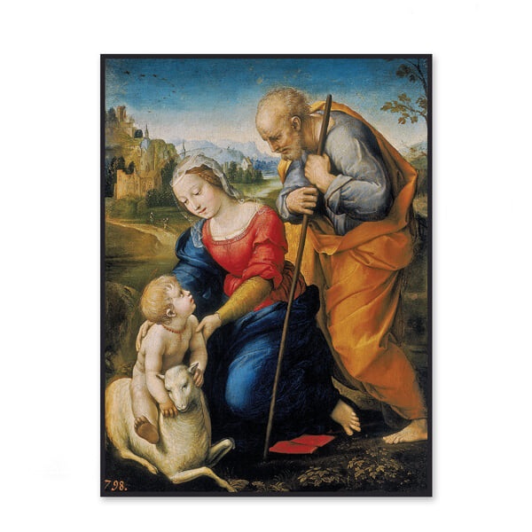 라파엘로 - 양과 함께 있는 성가족 The Holy Family with a Lamb 
