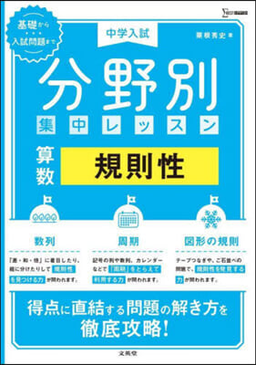 中學入試 分野別集中レッスン 算數 規則性