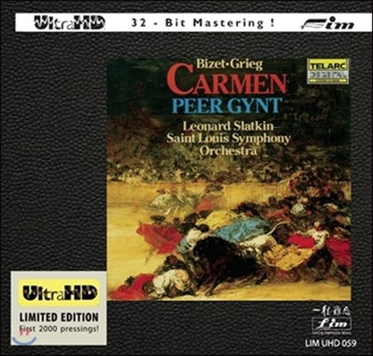 Leonard Slatkin 비제: 카르멘 모음곡 / 그리그: 페르 귄트 - 초판 2000장 한정반 (Bizet: Carmen Suites / Grieg: Peer Gynt Suite - Limitted Edition)