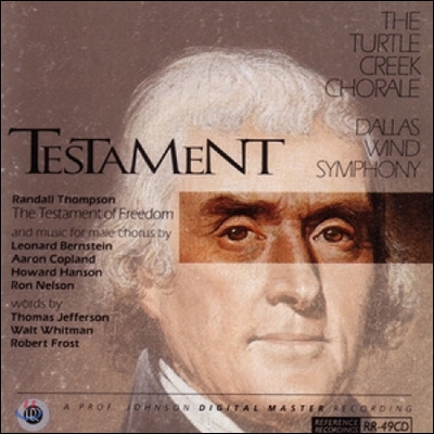 Turtle Creek Chorale 테스타먼트 - 넬슨 / 한손 / 코플랜드 / 번스타인 (Testament - Bernstein / Copland / Hanson / Nelson)