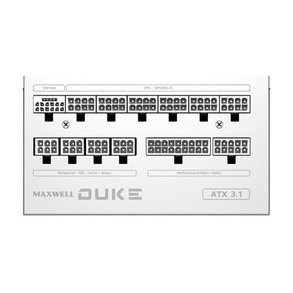 맥스엘리트 MAXWELL DUKE 1300W 80PLUS 플래티넘 풀모듈러 ATX3.1 화이트