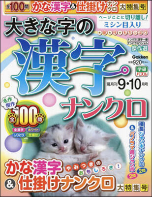 大きな字の漢字ナンクロ 2024年9月號