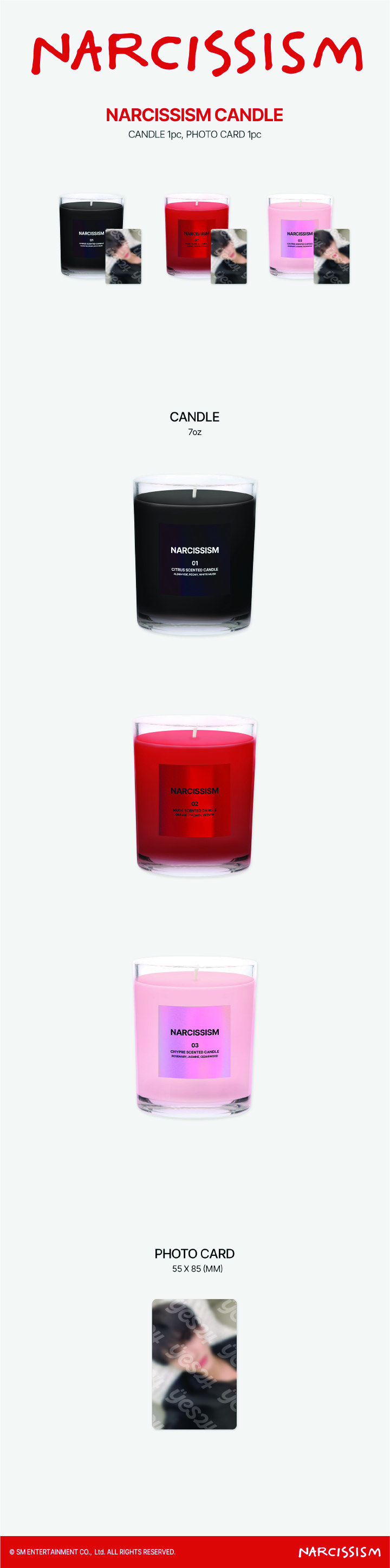 NARCISSISM CANDLE [ 02 ][NARCISSISM : JAEMIN 1st PHOTO EXHIBITION