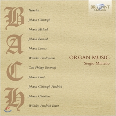Sergio Militello 바흐 일가의 오르간 음악 (Bach Family Organ Music)