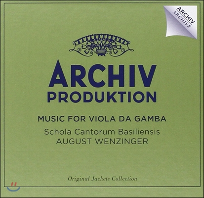 August Wenzinger 비올라 다 감바 작품집 (ARCHIV ARCHIVE: Music for Viola Da Gamba)