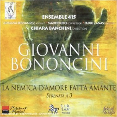 Chiara Banchini 보논치니: 연인들의 사랑의 적 (Giovanni Battista Bononcini: La Nemica d'Amore fatta Amante)