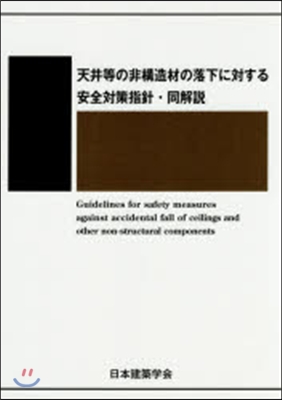天井等の非構造材の落下に對する安全對策指