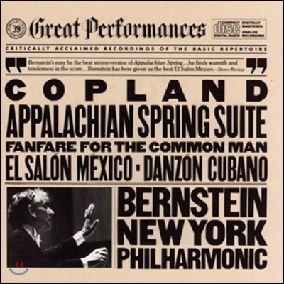 Leonard Bernstein 코플랜드: 애팔래치안의 봄, 엘 살롱 멕시코 (Copland: Appalachian Spring, El Salon Mexico)