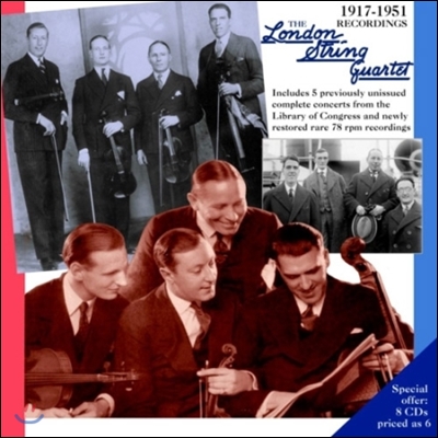 London String Quartet 런던 현악 사중주단 1917-1951 레코딩 (1917-1951 Recordings)