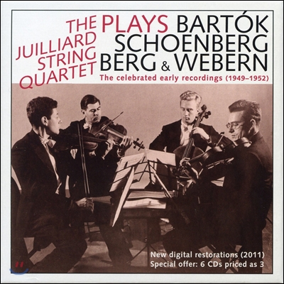 Julliard String Quartet 바르톡과 신 빈악파의 사중주 모음 (Celebrated Early Recordings 1942~1952 - Bartok / Schoenberg / Berg / Webern)