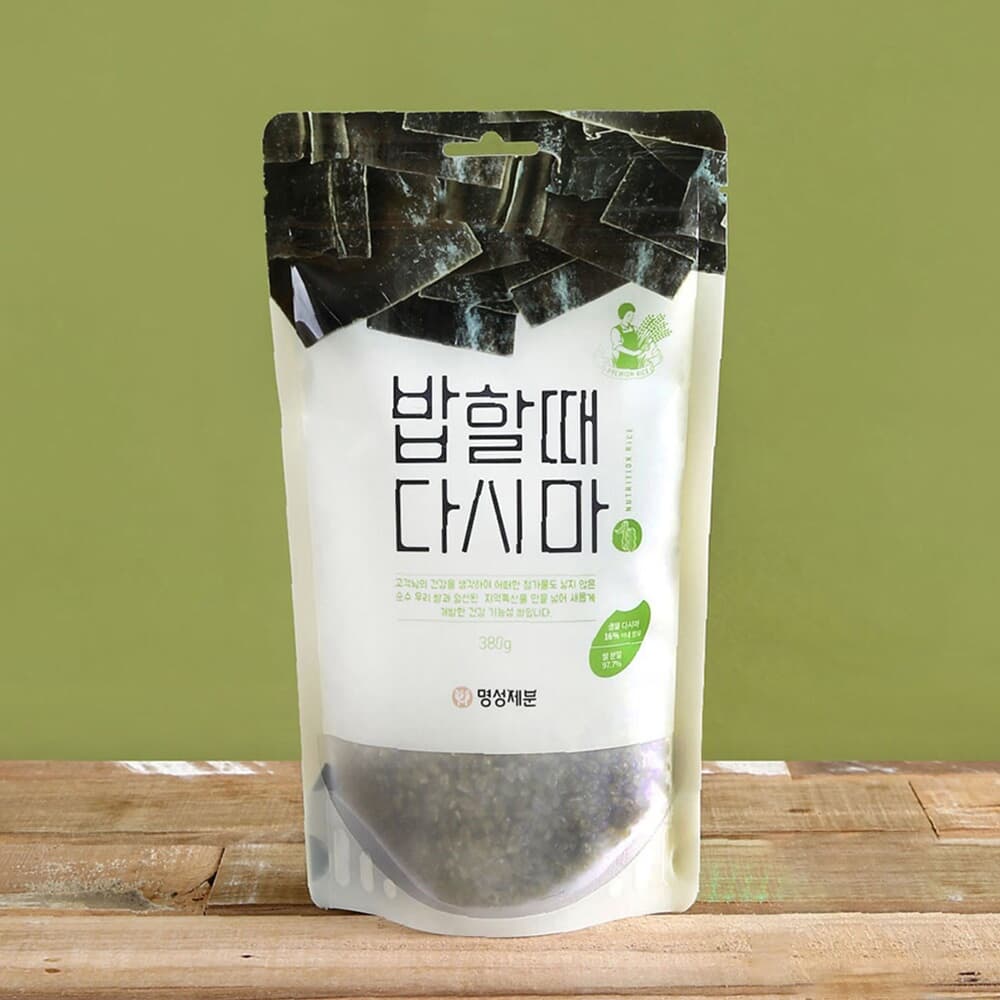 [명성제분] 밥할때 다시마(380g) (파우치형)