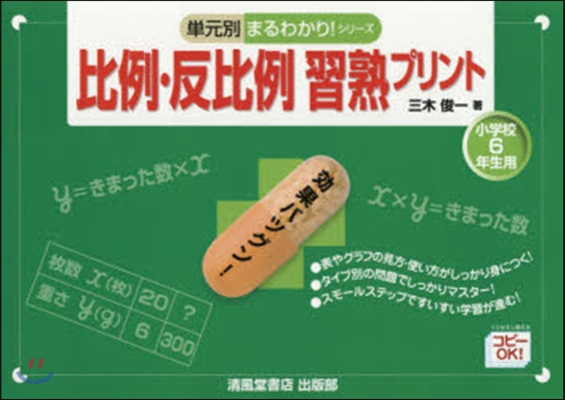 比例.反比例習熟プリント 小學校6年生用