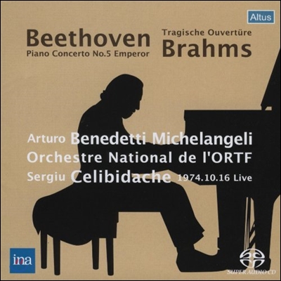 Arturo Benedetti Michelangeli 베토벤: 피아노 협주곡 5번 &#39;황제&#39; / 브람스: 비극적 서곡 (Beethoven: Piano Concerto &#39;Emperor&#39; / Brahms: Tragic Overture)