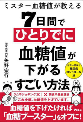 7日間でひとりでに血糖値が下がるすごい方