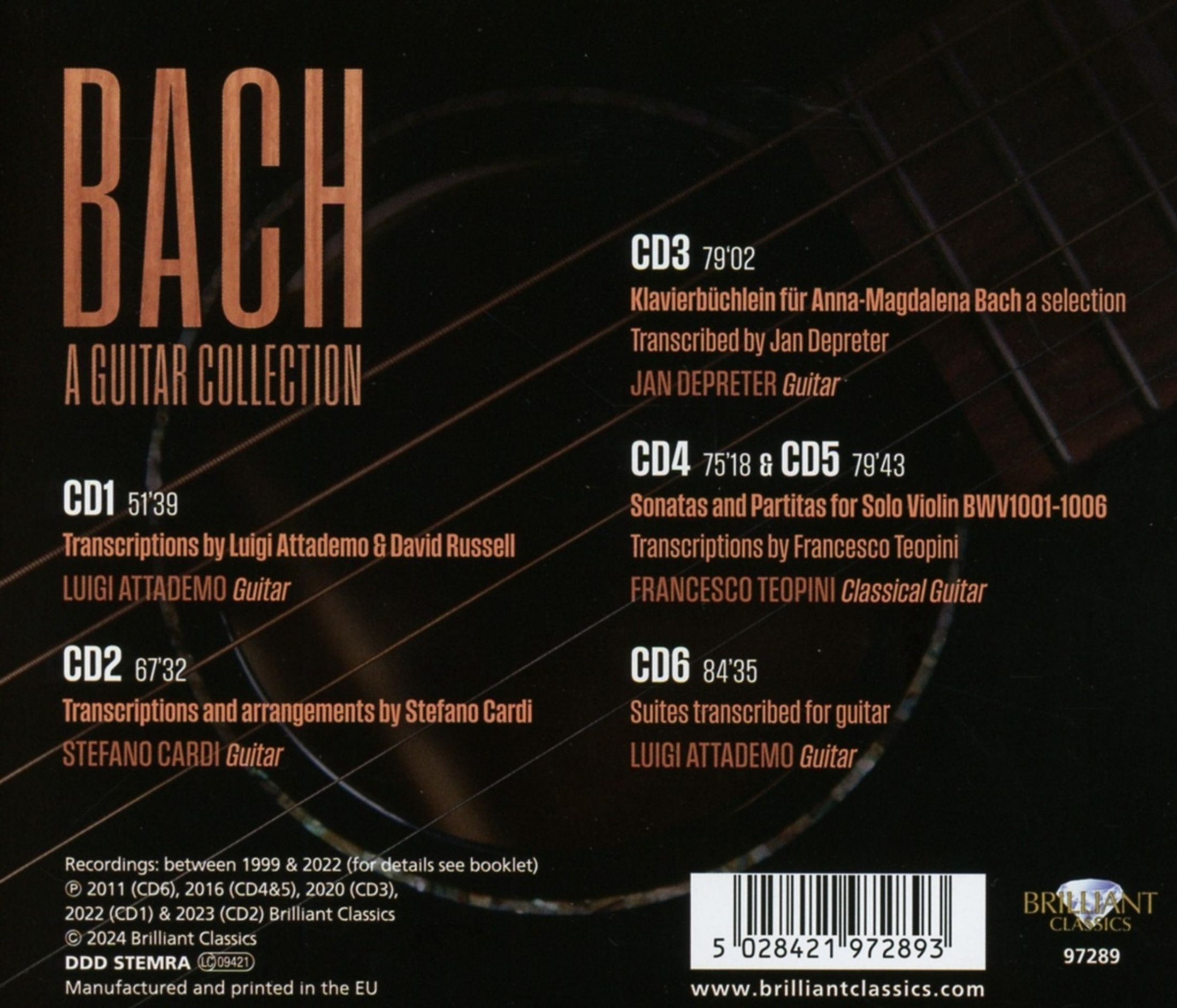 바흐 기타 컬렉션 (Bach: A Guitar Collection)