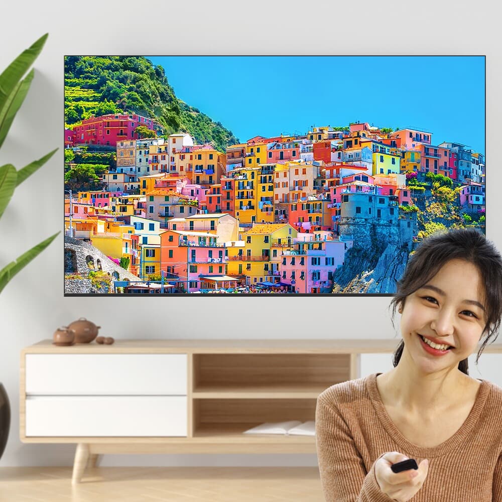 [에코비전] 4K UHD 광시야각 고화질 벽걸이 75형 TV