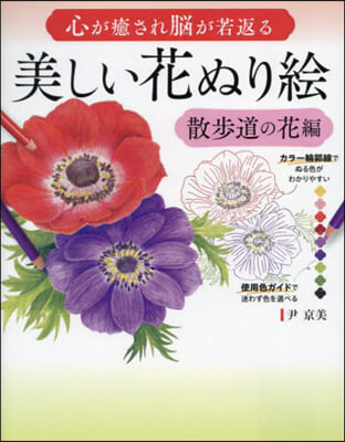 美しい花ぬり繪 散步道の花編