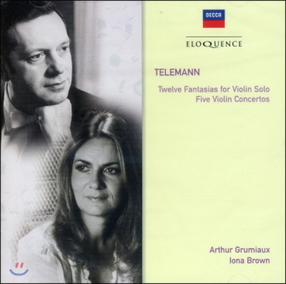 Iona Brown 텔레만: 12개의 무반주 판타지아, 5개의 바이올린 협주곡 (Telemann: 12 Fantasias for Violin Solo, 5 Violin Concertos)