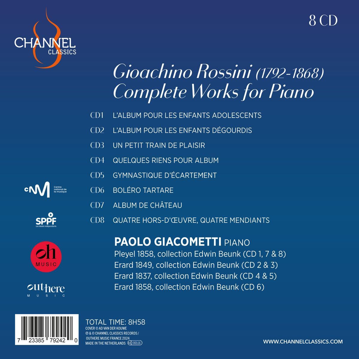 Paolo Giacometti 로시니: 피아노를 위한 작품 전집 (Rossini: Complete Works For Piano)