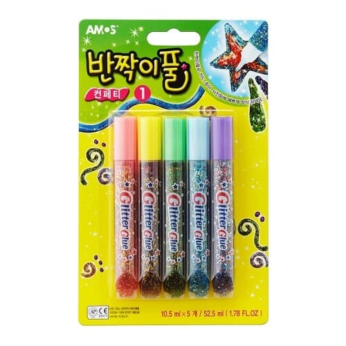 아모스 반짝이풀1 컨페티 10.5ml 5색