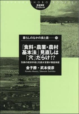 「食料.農業.農村基本法」見直しは「穴」