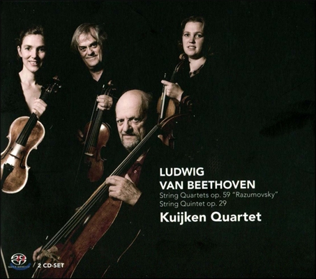 Kuijken String Quartet 베토벤: 현악 사중주 &#39;라주모프스키&#39;, 오중주 (Beethoven: String Quartets Op.59 &#39;Razumovsky&#39;, Quintet Op.29)