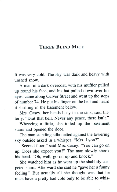 Three Blind Mice and Other Stories