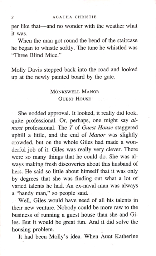 Three Blind Mice and Other Stories