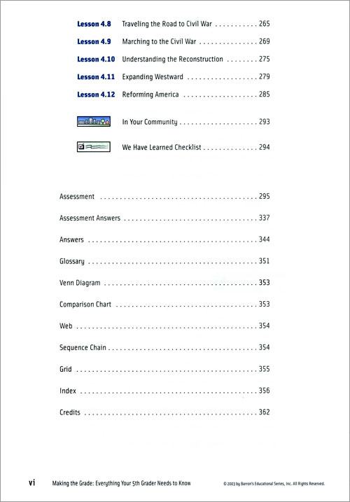 Making the Grade : Everything Your 5th Grader Needs to Know