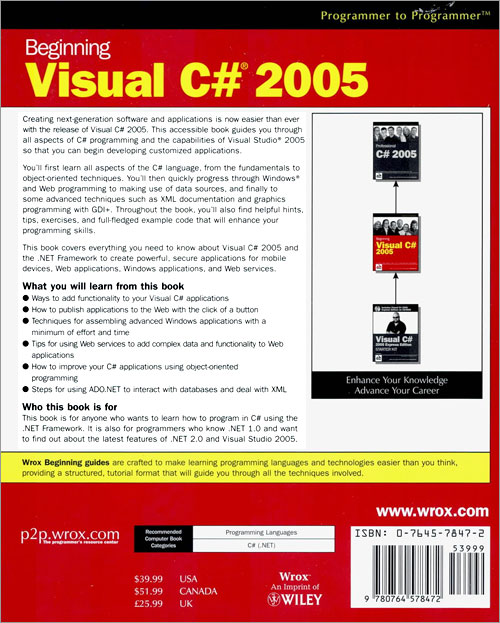 Beginning Visual C# 2005