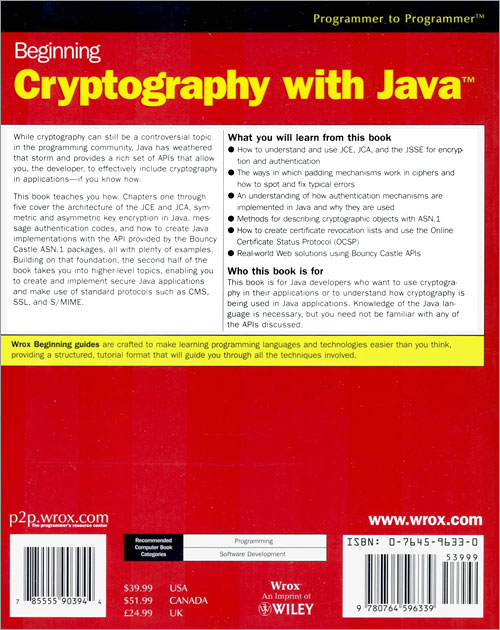 Beginning Cryptography with Java