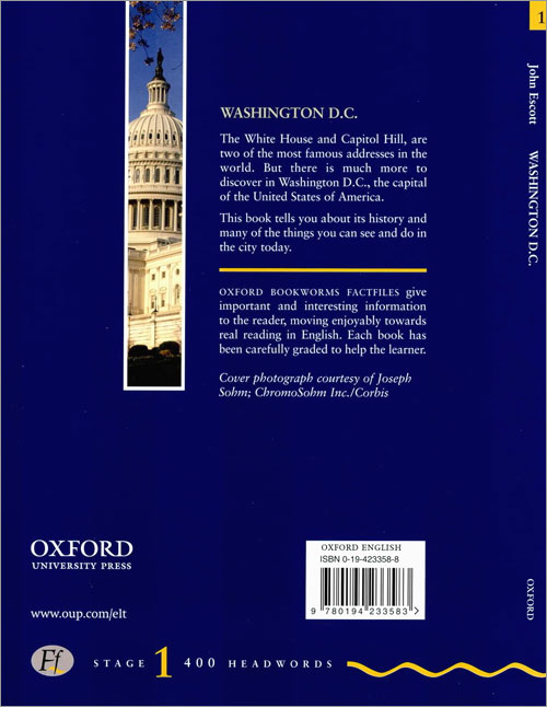 Oxford Bookworms Factfiles: Stage 1: 400 Headwordswashington D.C.