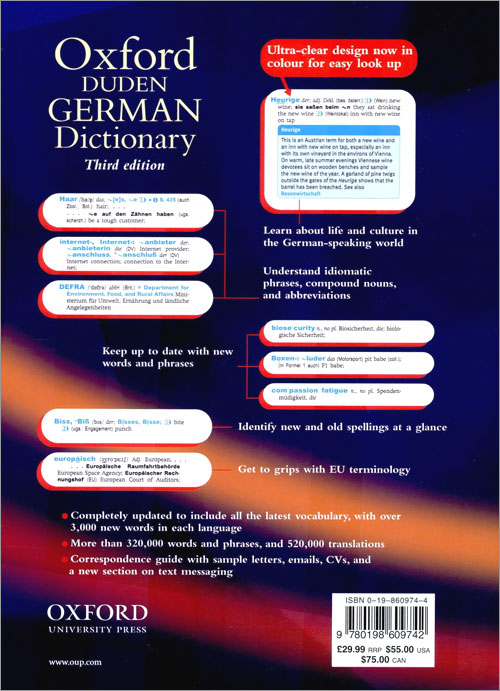 Oxford-Duden German Dictionary