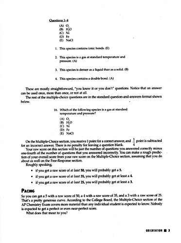 Cracking the AP Chemistry Exam (2006-2007)