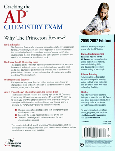 Cracking the AP Chemistry Exam (2006-2007)